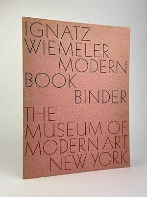Ignatz Wiemeler, Modern Bookbinder