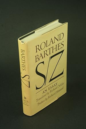 Bild des Verkufers fr S/Z. Translated by Richard Miller ; preface by Richard Howard zum Verkauf von Steven Wolfe Books