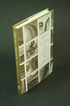 Imagen del vendedor de Ideas of order: a close reading of Shakespeare's sonnets. a la venta por Steven Wolfe Books