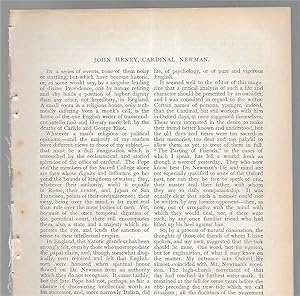 Seller image for John Henry, Cardinal Newman for sale by Legacy Books II