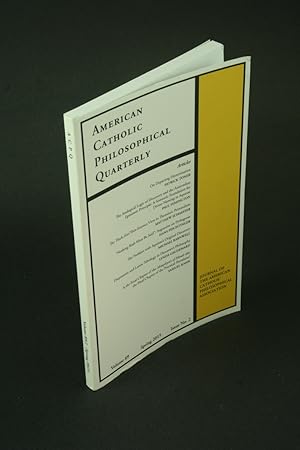 Seller image for American Catholic Philosophical Quarterly : Volume 89, Issue 2, Spring 2015. for sale by Steven Wolfe Books