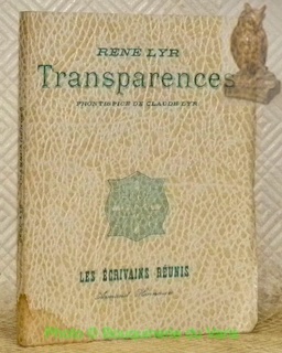 Immagine del venditore per Transparences. Frontispice de Claude Lyr. venduto da Bouquinerie du Varis