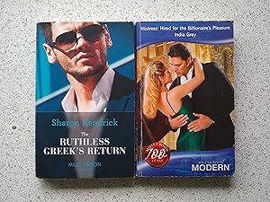 The Ruthless Greek's Return, Mistress: Hired For The Billionaire's Pleasure (Set Of 2 Paperbacks ...