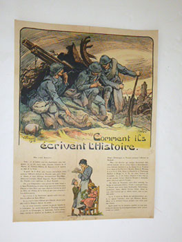 Comment ils écrivent l'histoire. First edition of the WWI lithograph.