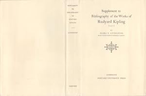 Image du vendeur pour [Dust Jacket] : Supplement to Bibliography of the Works of Rudyard Kipling (1927). (Dust Jacket only. Book not included). mis en vente par Wittenborn Art Books