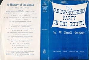 The Know-Nothing Party in the SouthDust Jacket Only, Book Not Included.