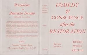 [Dust Jacket] : Comedy & Conscience After the Restoration. (Dust Jacket only. Book not included).