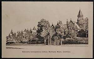 Cambridge University Correspondence College Burlington House Collectable Vintage Postcard