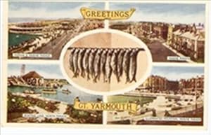 Great Yarmouth Multiview Fish Collectable 1959 Vintage Postcard