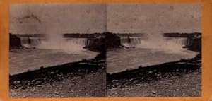 The Majesty and Beauty of Niagara: The Horse Show Fall from the River near the Ferry. (Stereograph).