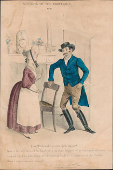 Notions of the Agreeable. No. 87: Lor Mr. Guzzle you're quite tipsey!. First edition of the litho...
