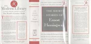 Imagen del vendedor de [Dust Jacket] : The Short Stories of Ernest Hemingway : the first forty-nine stories and the play The Fifth Column. (Dust Jacket only. Book not included). a la venta por Wittenborn Art Books