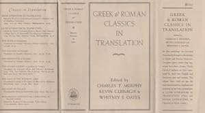 Bild des Verkufers fr [Dust Jacket] : Greek and Roman Classics in Translation. (Dust Jacket only. Book not included). zum Verkauf von Wittenborn Art Books