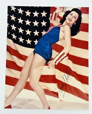 ANN MILLER: SIGNED MOVIE STILL COLOR PHOTOGRAPH CIRCA 1950