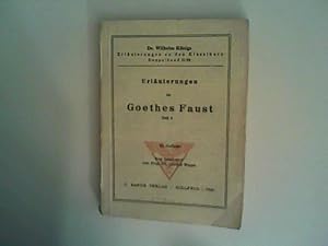 Bild des Verkufers fr Erluterungen zu Goethes Faust Teil I zum Verkauf von ANTIQUARIAT FRDEBUCH Inh.Michael Simon