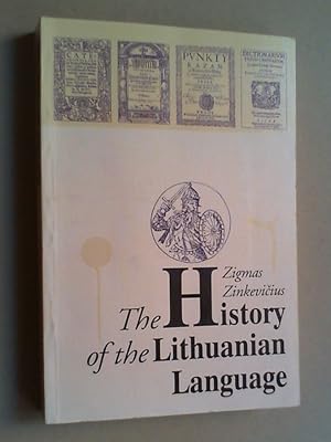 Imagen del vendedor de The history of the Lithuanian language. a la venta por Antiquariat Sander