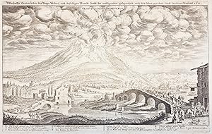 Bild des Verkufers fr Wahrhaffte Contrafactur des Bergs Vesuvij, und desselbigen Brandt sambt der umbligenden gelegenheit nach dem leben gezeichnet durch Joachimo Sandrart 1631. - zum Verkauf von Antiquariat Tautenhahn