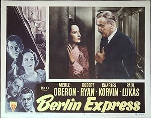 Image du vendeur pour Berlin Express Lobby Card #4 1948 Merle Oberon, Robert Ryan, Charles Korvin mis en vente par AcornBooksNH