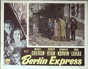 Image du vendeur pour Berlin Express Lobby Card #8 1948 Merle Oberon, Robert Ryan, Charles Korvin mis en vente par AcornBooksNH