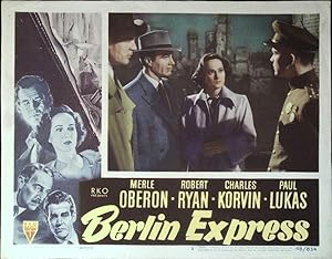 Seller image for Berlin Express Lobby Card #2 1948 Merle Oberon, Robert Ryan, Charles Korvin for sale by AcornBooksNH