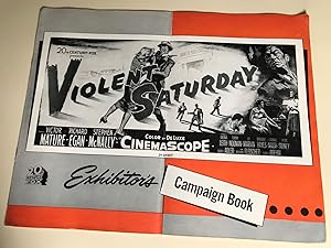 Imagen del vendedor de Violent Saturday Pressbook 1955 Victor Mature, Richard Egan a la venta por AcornBooksNH