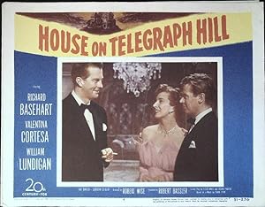 Image du vendeur pour The House on Telegraph Hill Lobby Card #4 1951 Richard Basehart, Valentina Cortesa mis en vente par AcornBooksNH