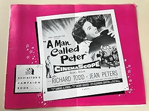 Seller image for A Man Called Peter Pressbook 1955 Richard Todd, Jean Peters, Marjorie Rambeau for sale by AcornBooksNH