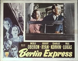 Image du vendeur pour Berlin Express Lobby Card #5 1948 Merle Oberon, Robert Ryan, Charles Korvin mis en vente par AcornBooksNH