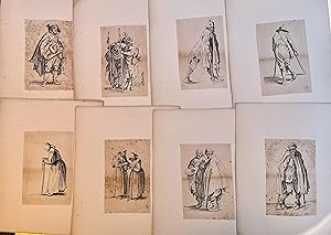 Callot, Jacques 20 various figures 19th century printings
