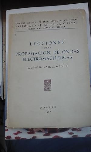 Imagen del vendedor de LECCIONES SOBRE LA PROPAGACIN DE ONDAS ELECTROMAGNTICAS (Madrid, 1952) a la venta por Multilibro