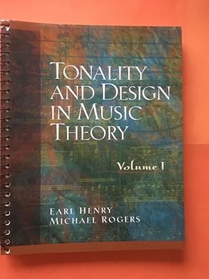 Seller image for Tonality and Design in Music Theory, Volume I for sale by Libreria Anticuaria Camino de Santiago
