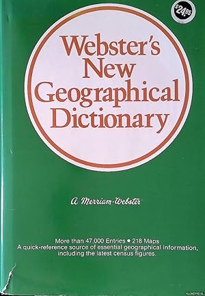 Seller image for Webster's New Geographical Dictionary for sale by Klondyke