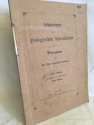 Erläuterungen zur geologischen Specialkarte von Preussen und den Thüringischen Staaten: Gradabtei...