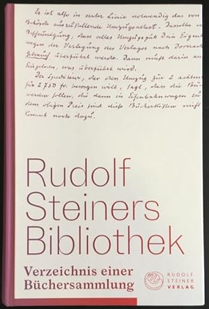 Seller image for Rudolf Steiners Bibliothek: Verzeichnis einer Bchersammlung. for sale by Antiquariat Im Seefeld / Ernst Jetzer