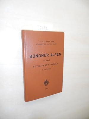 Bild des Verkufers fr Clubfhrer durch die Bndner Alpen VIII Band. Silvretta und Samnaun. zum Verkauf von Klaus Ennsthaler - Mister Book