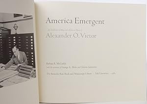 Immagine del venditore per America emergent: An exhibition of maps and atlases in honor of Alexander O. Vietor venduto da Resource for Art and Music Books 