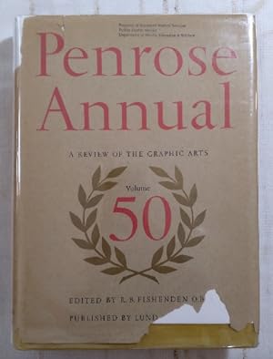 Image du vendeur pour The Penrose Annual: a review of the Graphic Arts, Volume 50. mis en vente par Structure, Verses, Agency  Books
