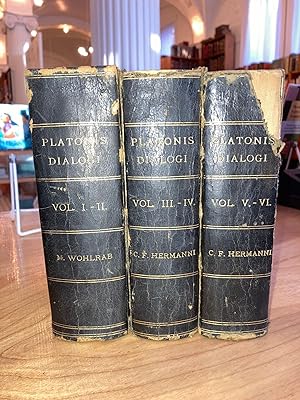 Platonis Dialogi secundum Thrasylli tetralogias dispositi [6 volumes bound in 3]