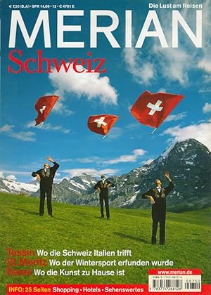 Seller image for Schweiz - Merian Heft 4/2003 - 56. Jahrgang for sale by Versandantiquariat Nussbaum