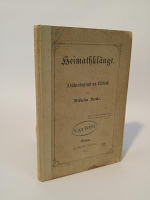 Bild des Verkufers fr Heimathklnge Abschiedsgru an Lbeck zum Verkauf von ANTIQUARIAT Franke BRUDDENBOOKS