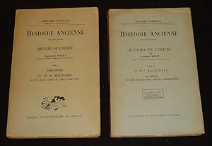 Bild des Verkufers fr Histoire ancienne, 1e partie : Histoire de l'Orient (2 volumes) zum Verkauf von Abraxas-libris