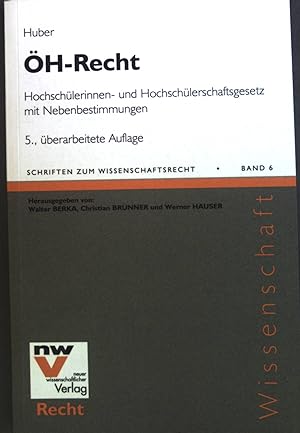 Immagine del venditore per H-Recht : Hochschlerinnen- und Hochschlerschaftsgesetz mit Nebenbestimmungen. venduto da books4less (Versandantiquariat Petra Gros GmbH & Co. KG)