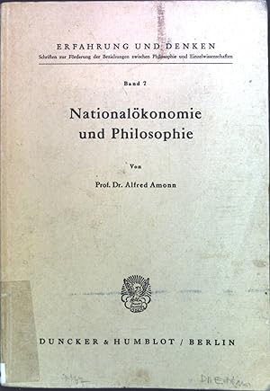 Seller image for Nationalkonomie und Philosophie. for sale by books4less (Versandantiquariat Petra Gros GmbH & Co. KG)