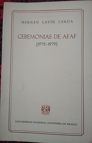 CEREMONIAS DE AFAF (1975-1979)