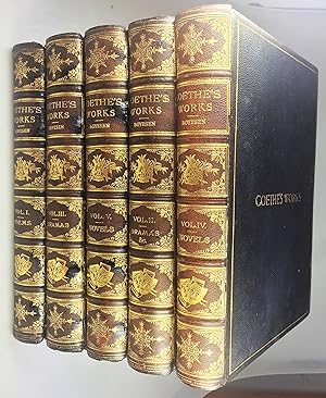The Works of Goethe, Illustrated By the Best German Artists. Original Full Leather Binding, 1885....