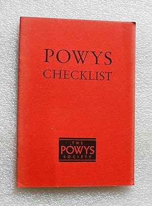 Powys Checklist: John Cowper Powys, Theodore Francis Powys, Llewelyn Powys: A Reader's Guide and ...