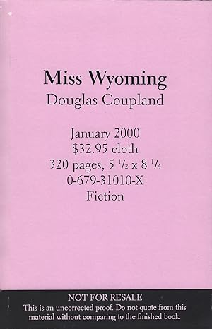 Seller image for Miss Wyoming (UCP First Edition) for sale by Purpora Books