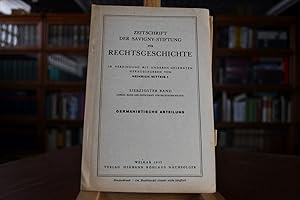 Bild des Verkufers fr Der umstrittene Sippenbegriff und die Siedlungsprobleme. Sonderdruck aus der Zeitschrift der Savigny-Stiftung fr Rechtsgeschichte, Germanistische Abteilung, 70. Band zum Verkauf von Gppinger Antiquariat