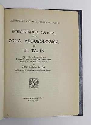 Imagen del vendedor de Interpretacin Cultural De La Zona Arqueolgica De El Tajn a la venta por Librera Urbe