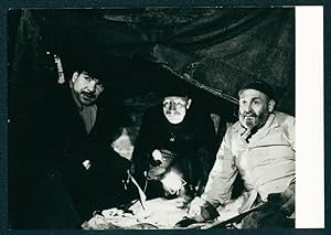 Bild des Verkufers fr Fotografie Schauspieler Gtz George, Otto Sander, Rolf Hoppe, Filmszene Der Bruch zum Verkauf von Bartko-Reher